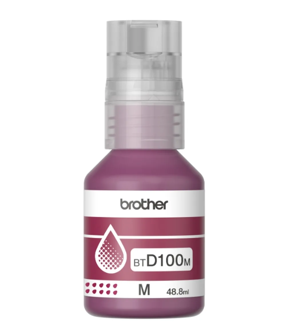 20250903125231_f58cac00 Brother BTD100M Γνήσιο Μελάνι Εκτυπωτή InkJet Ματζέντα (BT-D100M) - Image 1