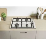 Candy Εστία Υγραερίου Αυτόνομη 59.9x51εκ. Ασημί CHG6LX