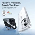 ESR Classic Hybrid Kickstand Back Cover Μεταλλικό Διάφανο (iPhone 17)