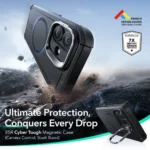 ESR Cyber Kickstand Back Cover Μεταλλικό Μαύρο (iPhone 17)