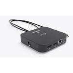 i-tec USB-C Docking Station με DisplayPort 4K PD Ethernet και σύνδεση 2 Οθονών Μαύρο (C31DUALHDMIDOCKPD)
