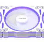 Asus Prime MR120 Case Fan με ARGB Φωτισμό και Σύνδεση 4-Pin PWM 3τμχ Λευκό