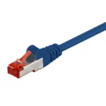 Goobay S/FTP Cat.6 Καλώδιο Δικτύου Ethernet 0.15m Μπλε 1τμχ 92452