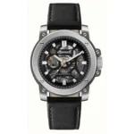 Ingersoll Ανδρικό Ρολόι 46mm Αυτόματο με Μαύρο Δερμάτινο Λουράκι I14401