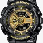 Casio G-shock Αναλογικό/Ψηφιακό Ανδρικό Ρολόι 51.2mm Χρονογράφος Μπαταρίας με Μαύρο Καουτσούκ Λουράκι GA-110GB-1AER