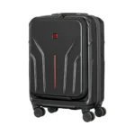 Wenger Carry-on Βαλίτσα Ταξιδίου Καμπίνας Σκληρή Μαύρη με 4 Ρόδες Ύψους 54εκ. 653323