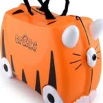 Trunki Tipu Tiger Παιδική Βαλίτσα Ταξιδίου Καμπίνας Σκληρή Πορτοκαλί με 4 Ρόδες Ύψους 31εκ. 0085-GB01