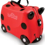 Trunki Ride-On Case Harley Ladybug Παιδική Βαλίτσα Ταξιδίου Καμπίνας Σκληρή Κόκκινη με 4 Ρόδες Ύψους 46εκ.