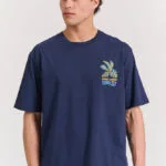 Funky Buddha T-shirt Navy Μπλε FBM011-055-04-NAVY