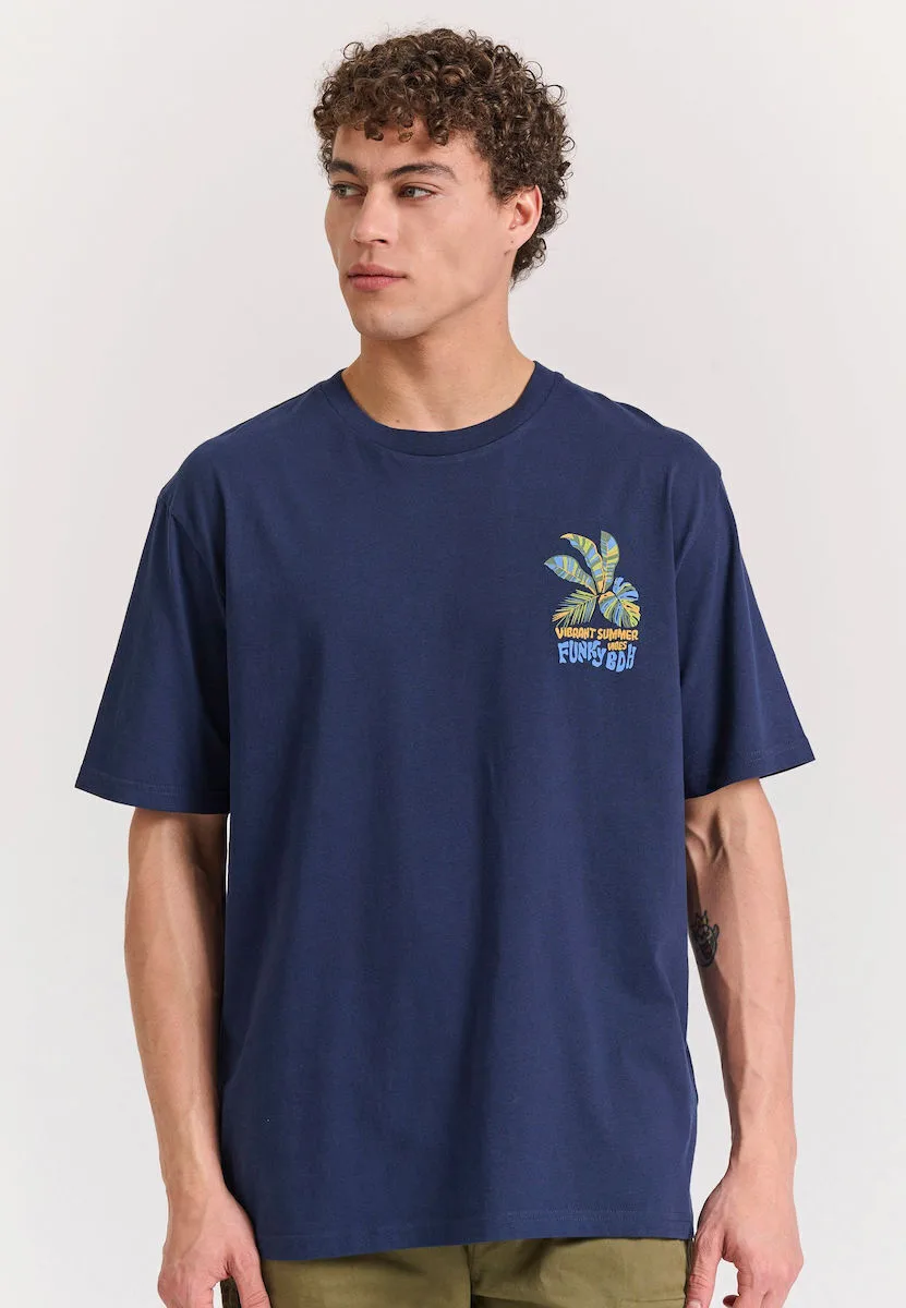 20250910021050_funky_buddha_t_shirt_navy_mple_fbm011_055_04_navy Funky Buddha T-shirt Navy Μπλε FBM011-055-04-NAVY - Image 1