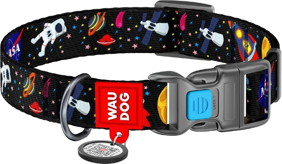 20250911002855_waudog_nasa_plastic_kolaro_skylou_me_smartid_15mm_x_23_35cm_31_439 WauDog Nasa Plastic Κολάρο Σκύλου με SmartID 15mm x 23 - 35cm 31-439 - Image 1