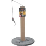 Zolux Post Toy Ονυχοδρόμιο Στύλος Γκρι 40x40x63εκ. 504049GRI