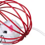 Trixie Mouse In A Wire Ball Παιχνίδι Γάτας Ποντίκι Ποντίκι σε Συρμάτινη Μπάλα 6cm (Διάφορα Χρώματα)