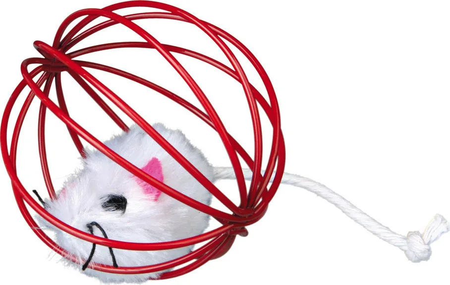20250911004421_trixie_paichnidi_gatas_pontiki_pontiki_se_syrmatini_mpala_6cm_diafora_chromata Trixie Mouse In A Wire Ball Παιχνίδι Γάτας Ποντίκι Ποντίκι σε Συρμάτινη Μπάλα 6cm (Διάφορα Χρώματα) - Image 1
