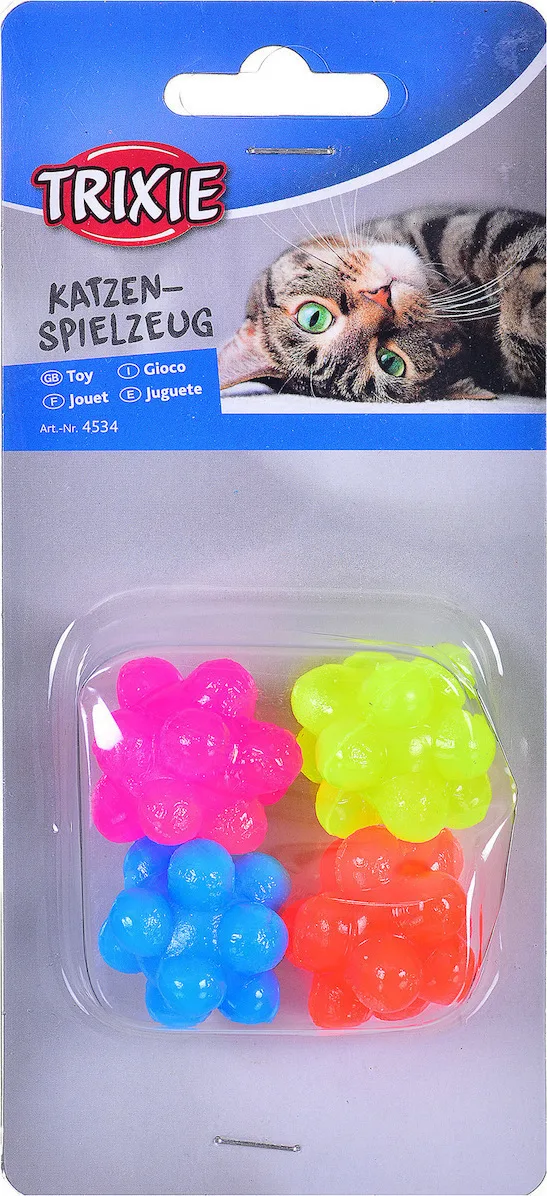 20250911004901_trixie_paichnidi_gatas_mpala_set_mpales_3_5cm_4tmch_4tmch_diafora_chromata_4534 Trixie Bubble Balls Παιχνίδι Γάτας Μπάλα Σετ Μπάλες 3.5cm 4τμχ (Διάφορα Χρώματα) 4534 - Image 1