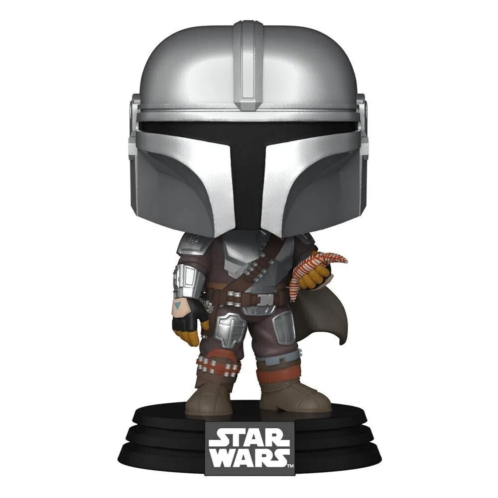 Funko Pop! Television: Star Wars - The Mandalorian with Pouch 585 Bobble-Head - Image 1