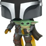Funko Pop! Movies: Star Wars: The Mandalorian - The Mandalorian with the Child 402 Bobble-Head