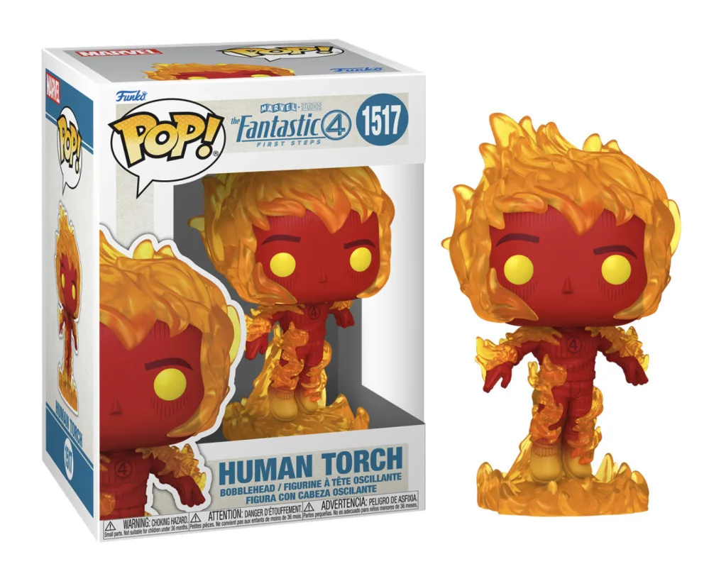 Funko Pop! Marvel: Marvel - The Fantastic Four: First Steps - Human Torch 1517 Exclusive - Image 1