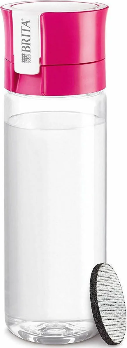 Brita Fill & Go Vital Πλαστικό Παγούρι με Φίλτρο 600ml Διάφανο Pink - Image 1