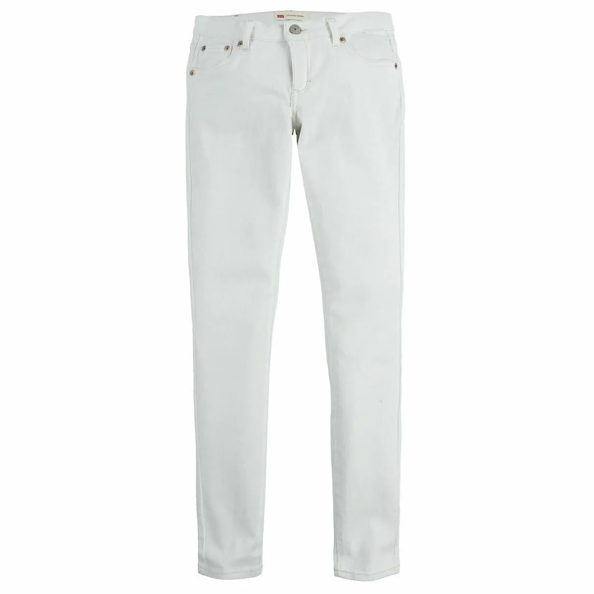 20250912110352_levi_s_paidiko_panteloni_tzin_leyko_4e2702_001 Levi's Παιδικό Παντελόνι Τζιν Λευκό 710 4E2702-001 - Image 1