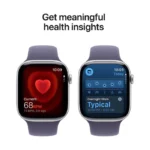 Apple Watch Series 11 Cellular Aluminium 42mm Αδιάβροχο με eSIM και Παλμογράφο (Silver Aluminium Case with Purple Fog Sport Band - M/L)