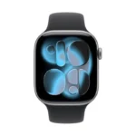 Apple Watch Series 11 Cellular Aluminium 42mm Αδιάβροχο με eSIM και Παλμογράφο (Space Grey Aluminium Case with Black Sport Band - M/L)