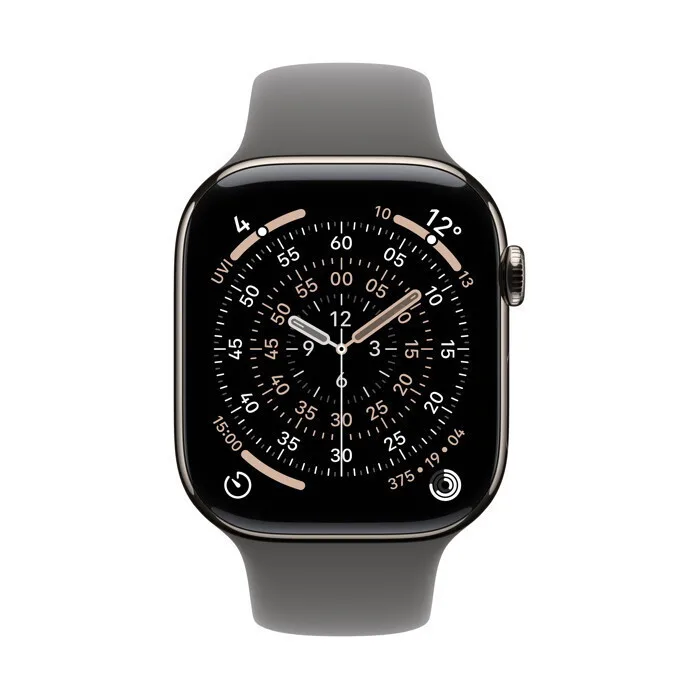 20250912111932_9fdb2ffd Apple Watch Series 11 Cellular Titanium 42mm Αδιάβροχο με eSIM και Παλμογράφο (Natural Titanium Case with Stone Grey Sport Band - M/L) - Image 1