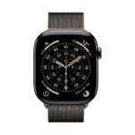 Apple Watch Series 11 Cellular Titanium 46mm Αδιάβροχο με eSIM και Παλμογράφο (Slate Titanium Case with Slate Milanese Loop - M/L)