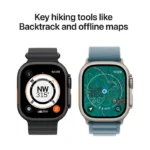 Apple Watch Ultra 3 Titanium 49mm Αδιάβροχο με eSIM και Παλμογράφο (Black Titanium Case with Black Alpine Loop - Small)