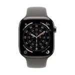 Apple Watch Series 11 Cellular Titanium 46mm Αδιάβροχο με eSIM και Παλμογράφο (Natural Titanium Case with Stone Grey Sport Band - M/L)