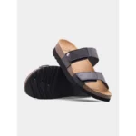 Scholl Lusaka 2.0 Δερμάτινα Γυναικεία Σανδάλια Μαύρα Regular Fit F314841004
