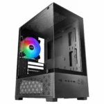 Mars Gaming MC-SE2 Gaming Midi Tower Κουτί Υπολογιστή με Πλαϊνό Παράθυρο Μαύρο