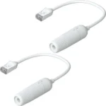 Ubiquiti F/UTP Cat.6a Καλώδιο Δικτύου Ethernet 0.15m Λευκό 2τμχ UACC-Cable-Extender-C6A