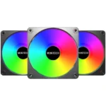 Montech GF120R V2 ARGB Reverse Case Fan με Σύνδεση 3-Pin / 4-Pin PWM 3τμχ
