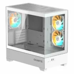 Gigabyte C201 Midi Tower Κουτί Υπολογιστή με Πλαϊνό Παράθυρο και RGB Φωτισμό Λευκό
