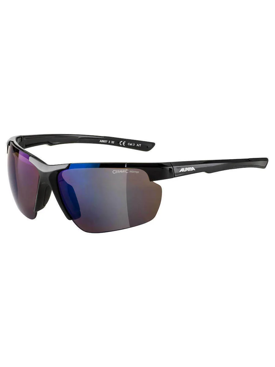 Alpina Defey HR Unisex Γυαλιά Ηλίου με Κοκκάλινο Σκελετό Black A8657332 - Image 1