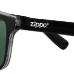Zippo Unisex Γυαλιά Ηλίου με Μαύρο Κοκκάλινο Σκελετό και Πράσινο Φακό OB201-13