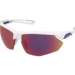 Alpina Hr Unisex Γυαλιά Ηλίου με Λευκό Κοκκάλινο Σκελετό και Μωβ Φακό
