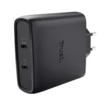 Trust Φορτιστής Χωρίς Καλώδιο GaN με 2 Θύρες USB-C 100W Μαύρος (Maxo)