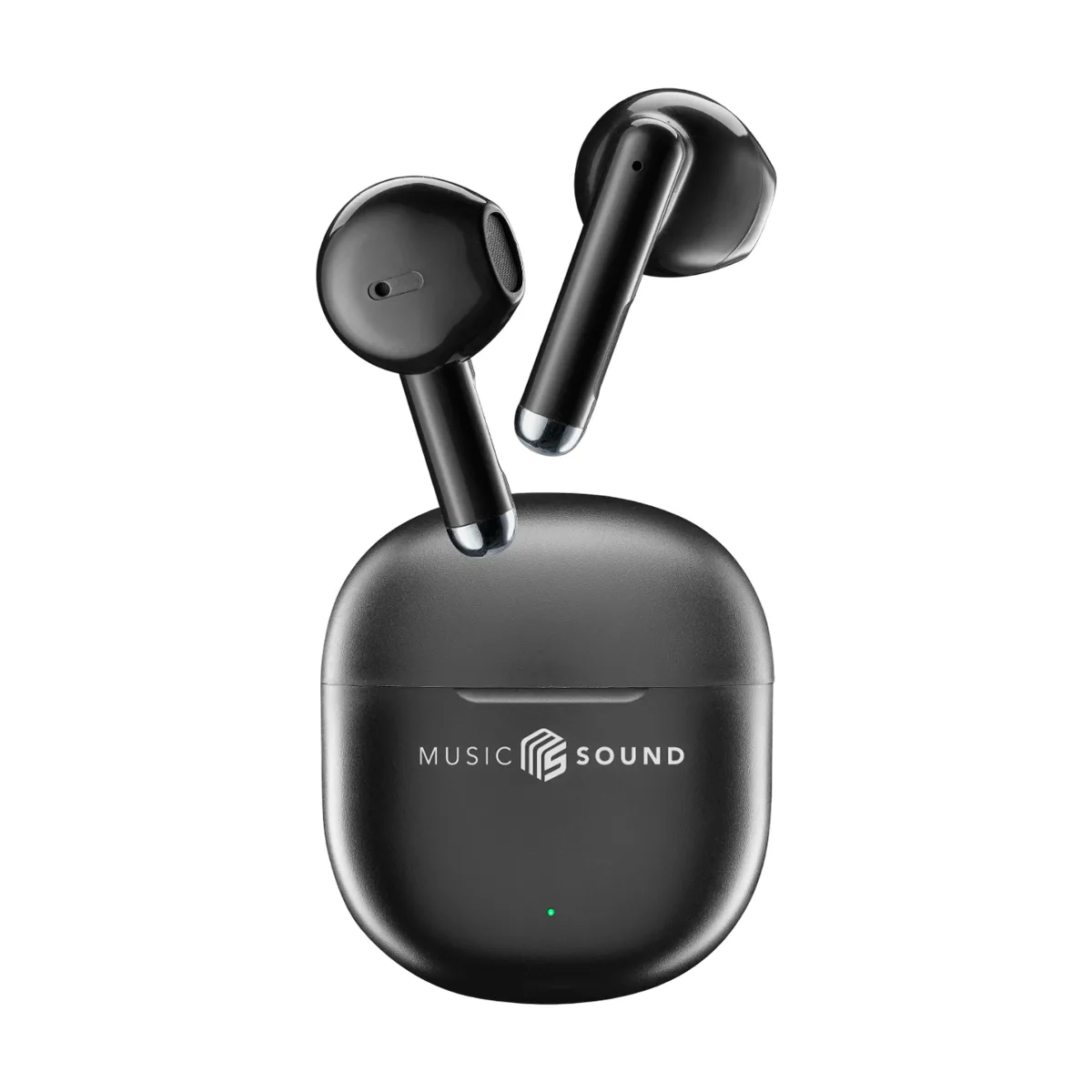 Cellular Line Breeze Earbud Bluetooth Handsfree Ακουστικά με Θήκη Φόρτισης Μαύρα - Image 1