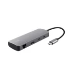 Trust DALYX USB-C Docking Station με HDMI Ethernet Ασημί