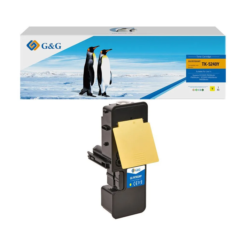 Premium Toner G&g 3k Kyocera Tk-5240y Yellow Tk5240y 1t02r7anl0 - Image 1
