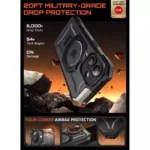Supcase Ub Grip Mag Back Cover Σιλικόνης / Πλαστικό Μαύρο (iPhone 17)