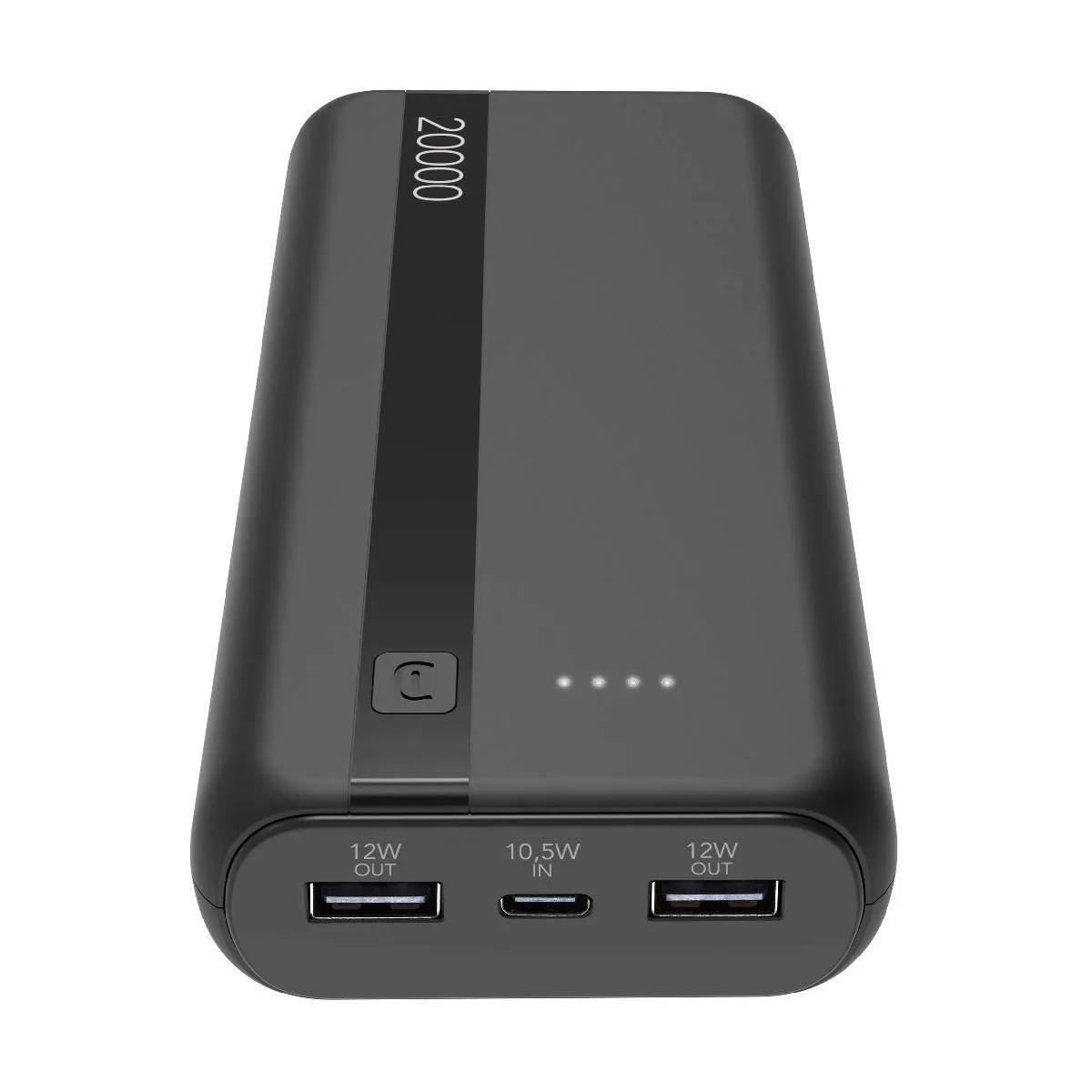 Cellular Line ESSENCE Power Bank 20000mAh με 2 Θύρες USB-A και Θύρα USB-C Μαύρο - Image 1