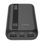 Cellular Line ESSENCE Power Bank 10000mAh 12W με 2 Θύρες USB-A και Θύρα USB-C Μαύρο