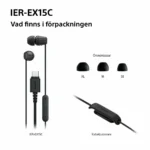 Sony IER-EX15C In-ear Handsfree Ακουστικά με Βύσμα 3.5mm Ροζ