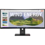 Lenovo T34WD-40 Ultrawide Monitor 34" QHD 3440x1440 με Χρόνο Απόκρισης 4ms GTG