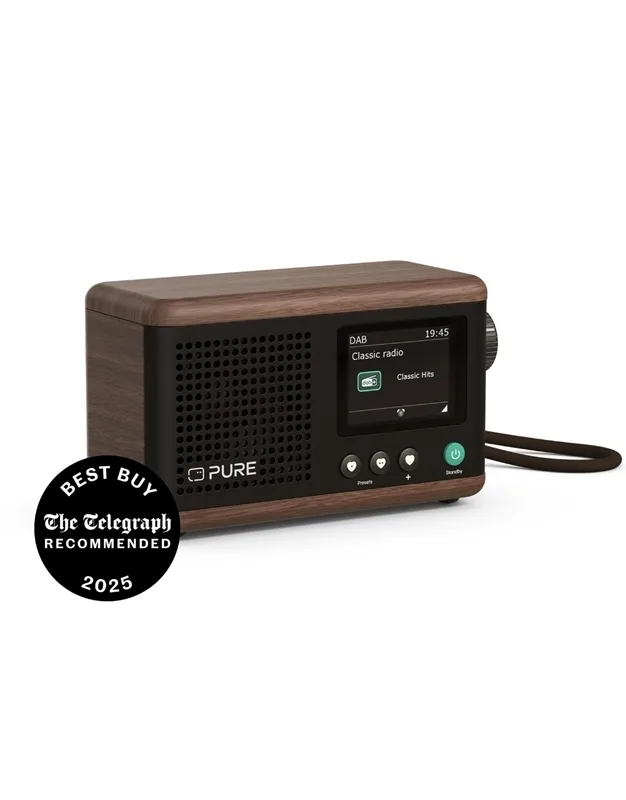 20250925163734_eb79b11c Pure Classic Mini Ραδιοφωνάκι DAB+ με Bluetooth Καφέ - Image 1