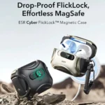 ESR Cyber Θήκη Σιλικόνης σε Ασημί χρώμα για Apple AirPods Pro 3