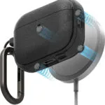 Ringke Onyx Magnetic Θήκη Σιλικόνης με Γάντζο σε Μαύρο χρώμα για Apple AirPods Pro 3